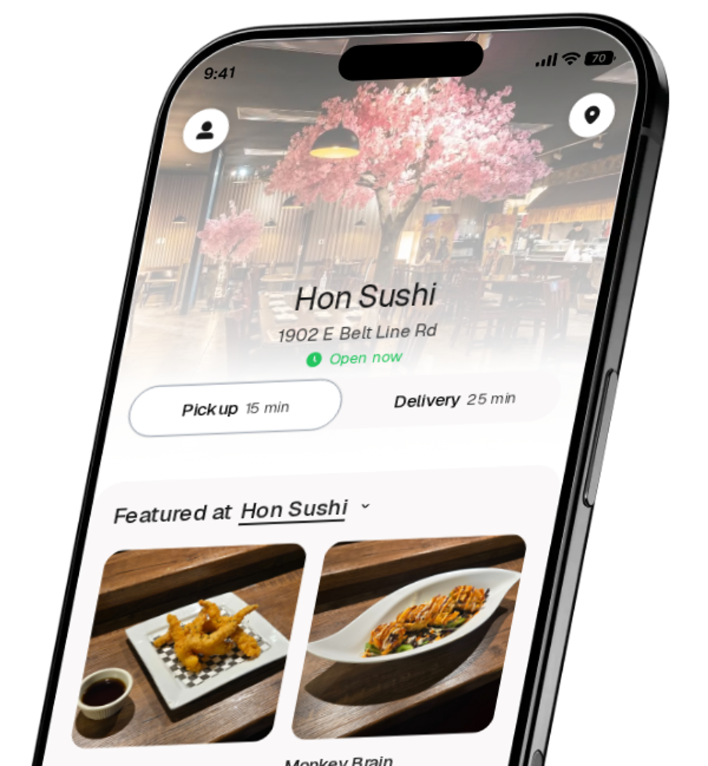Hon Sushi app preview