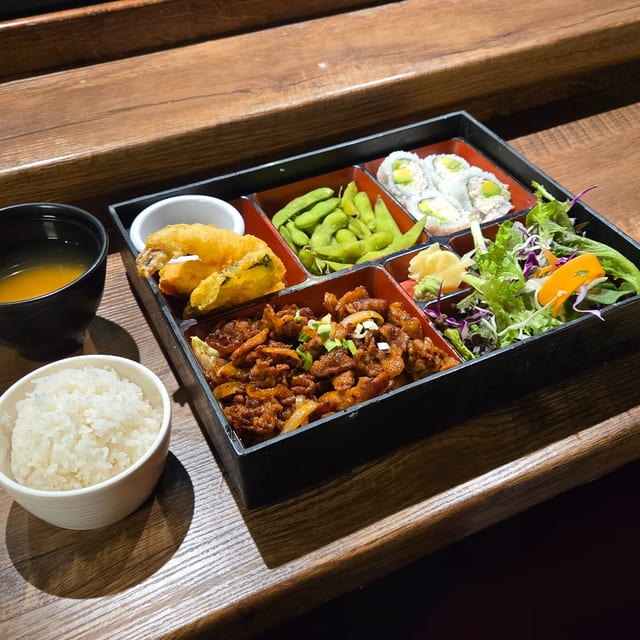Spicy Pork Bento.