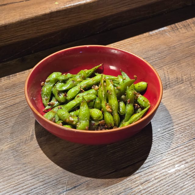 Garlic Edamame.